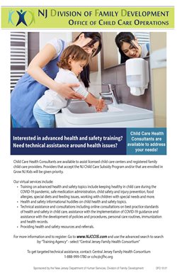 Child Care Health Consultants Flyer English and Spanish